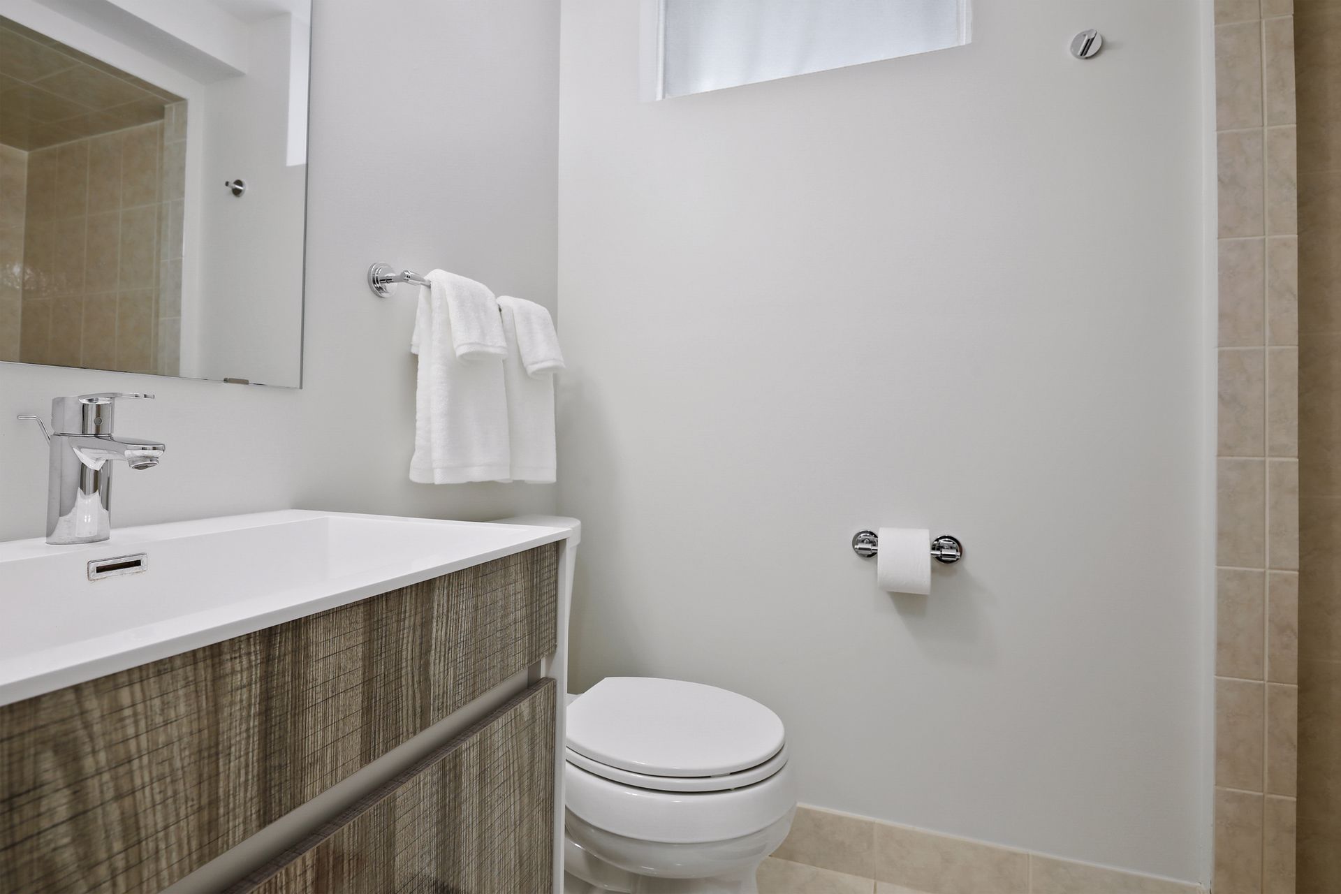 image of lower level 3/4 bathroom